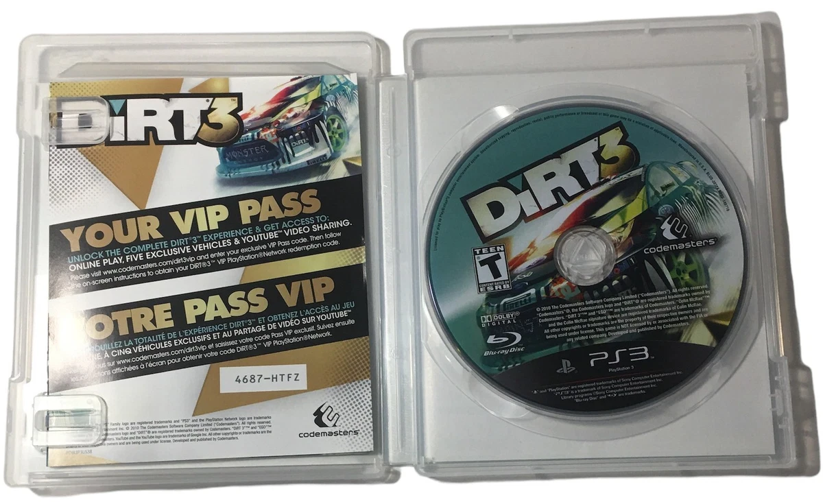 DiRT 3 PlayStation PS3 eBay
