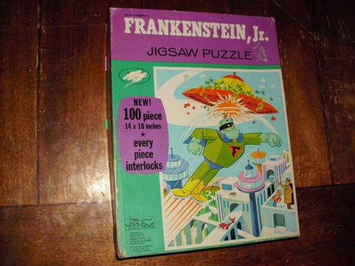 VINTAGE FRANKENSTEIN JR. PUZZLE WHITMAN RARE HANNA BARBERA COMPLETE VF 1967 - Picture 4 of 24