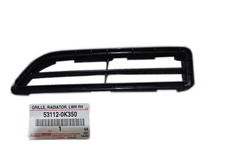 RH Lower Radiator Grille 53112-0K350 For Toyota Hilux Revo 2020 2021 2022 - Picture 4 of 7