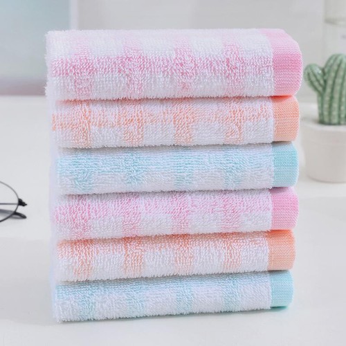 Absorbent Kitchen Rag Kindergarten Baby Hand Wipe Hook Small Square Towel S1 - Afbeelding 8 van 15