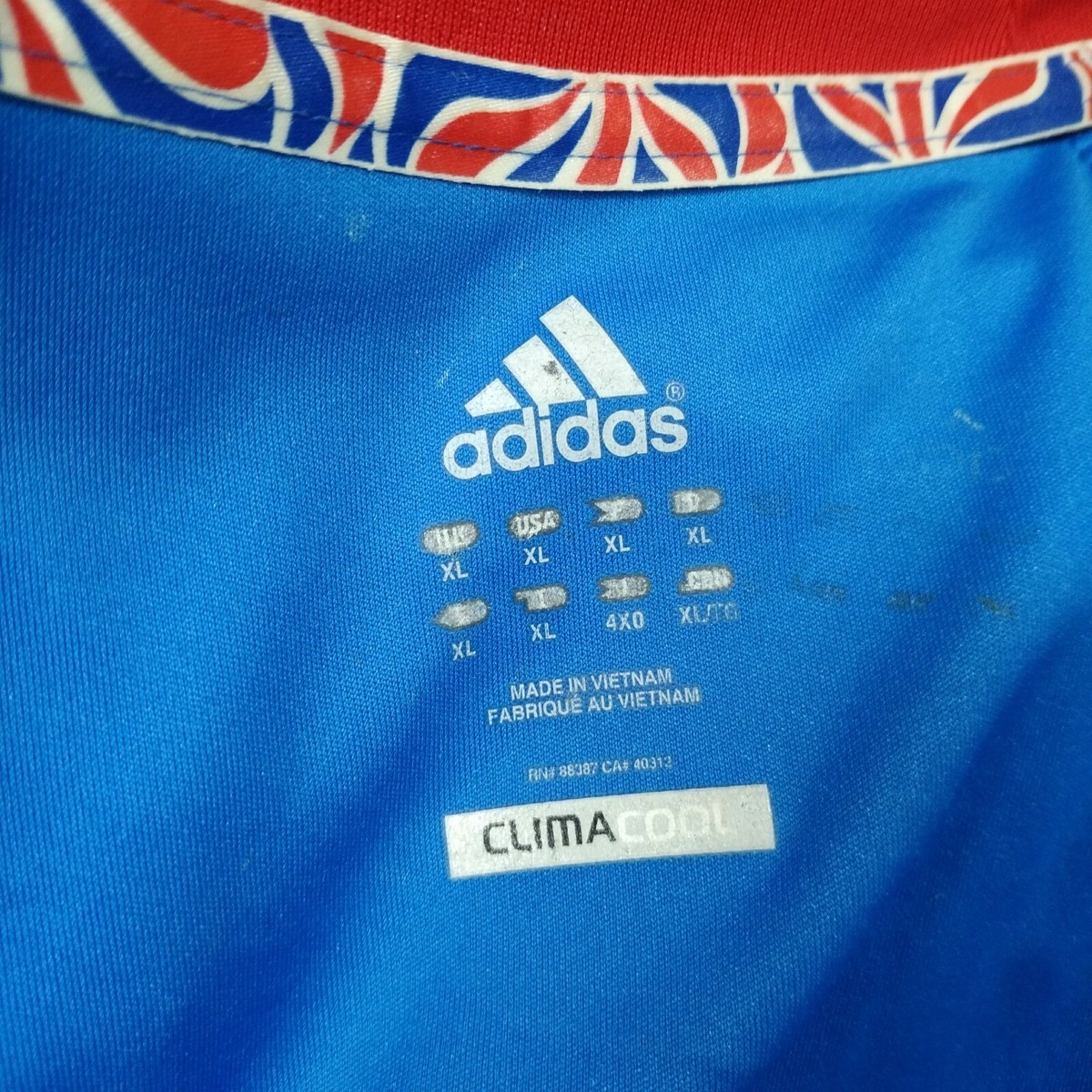 Great Britain Team Jersey Olympic Games Shirt Adidas X16812 Mens