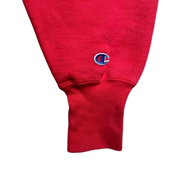 Vtg 90's Champion Reverse Weave Crewneck Sweatshirt Large Red