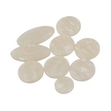 9PCS Yellow Plastic Saxophone Key Buttons Pearl for Saxophone Instruments