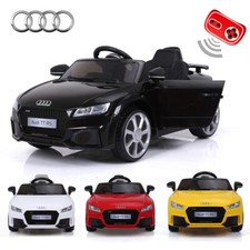 KIDS RIDE ON CAR ELECTRIC AUDI TT RS LICENSED 12V BATTERY PARENTAL CONTROL TOY