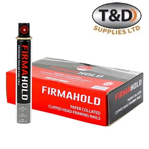 FirmaHold Strip Nails 50-90mm Collated Clipped Head with Gas Cell (Box of 1100)