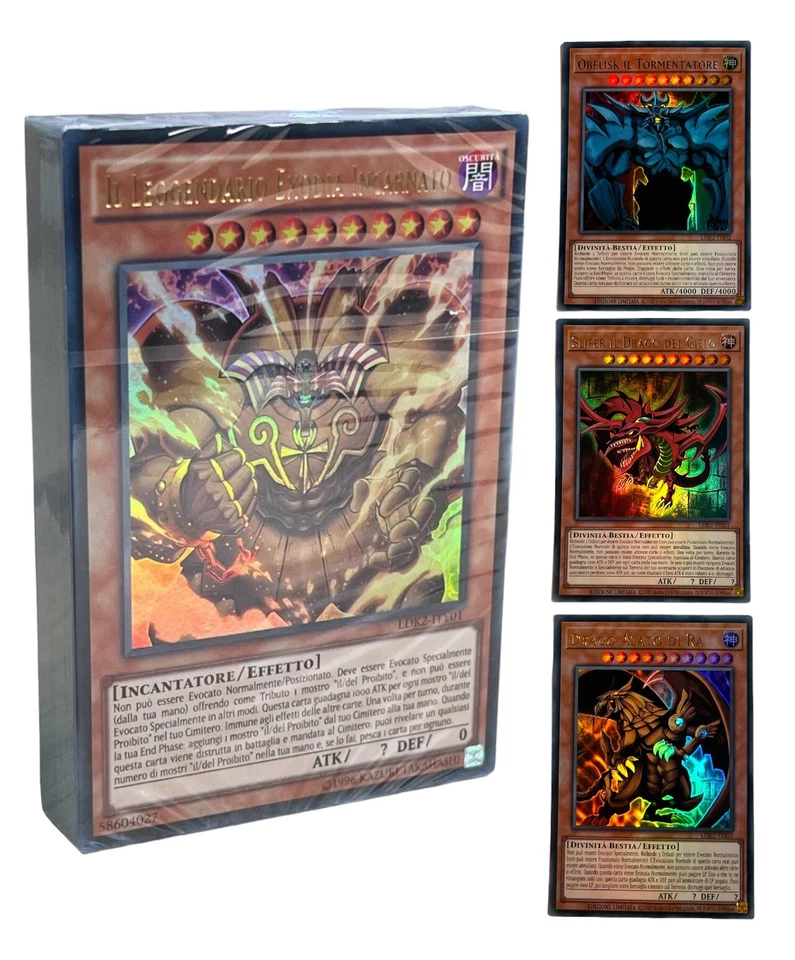 Yu gi oh Deck Yugi Exodia Completo sigillato in italiano Con Divinità Egizie Ita