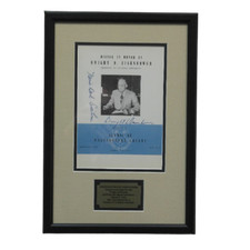 Dwight Eisenhower & First Lady Signed Columbia University Program