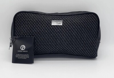 Giorgio Armani Woven Cosmetics/Toiletries Bag NWT