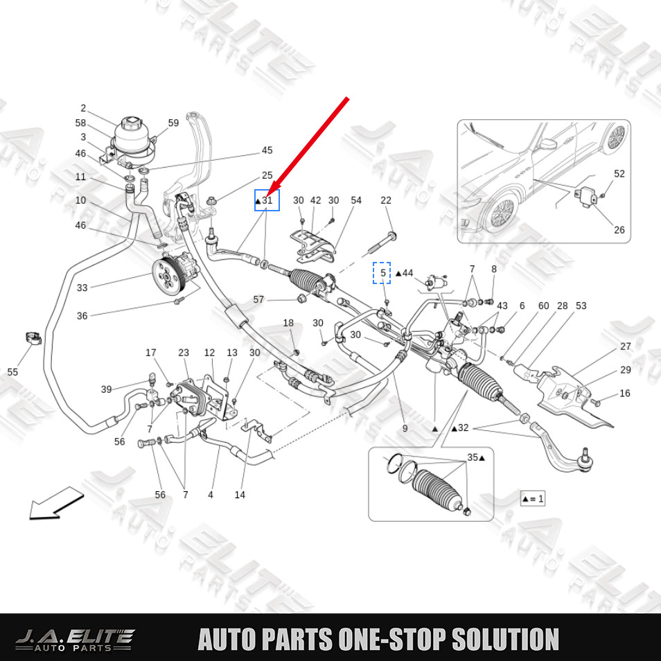 Right Outer Tie Rod End fits Maserati Levante (2016-17) 673004615