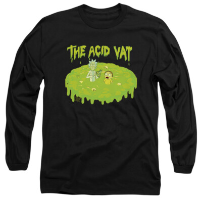 RICK AND MORTY THE ACID VAT Licensed Adult Men's Long Sleeve Tee Shirt SM-3XL