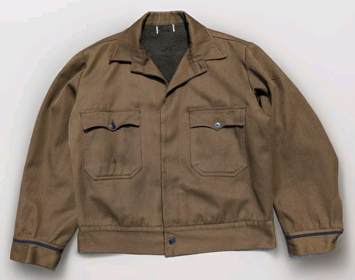 ジャケット・アウター 60s-70s French Cotton Twill Work Jacket 60s Style French Navy Cotton Twill Chore Worker Jacket