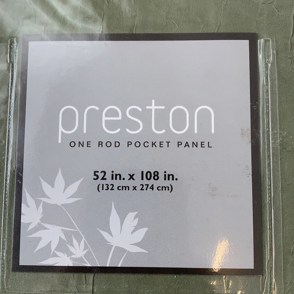 Panel de bolsillo Preston One Rod verde albahaca 52 pulgadas X 108 pulgadas un panel nuevo con etiquetas Foto 2 de 4