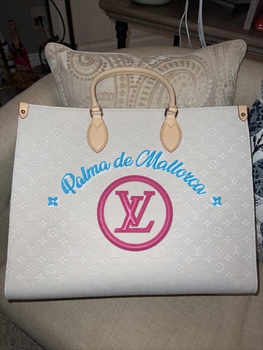 Louis-Vuitton Onthego GM Summer Palma Mallorca Spain Resort Tote