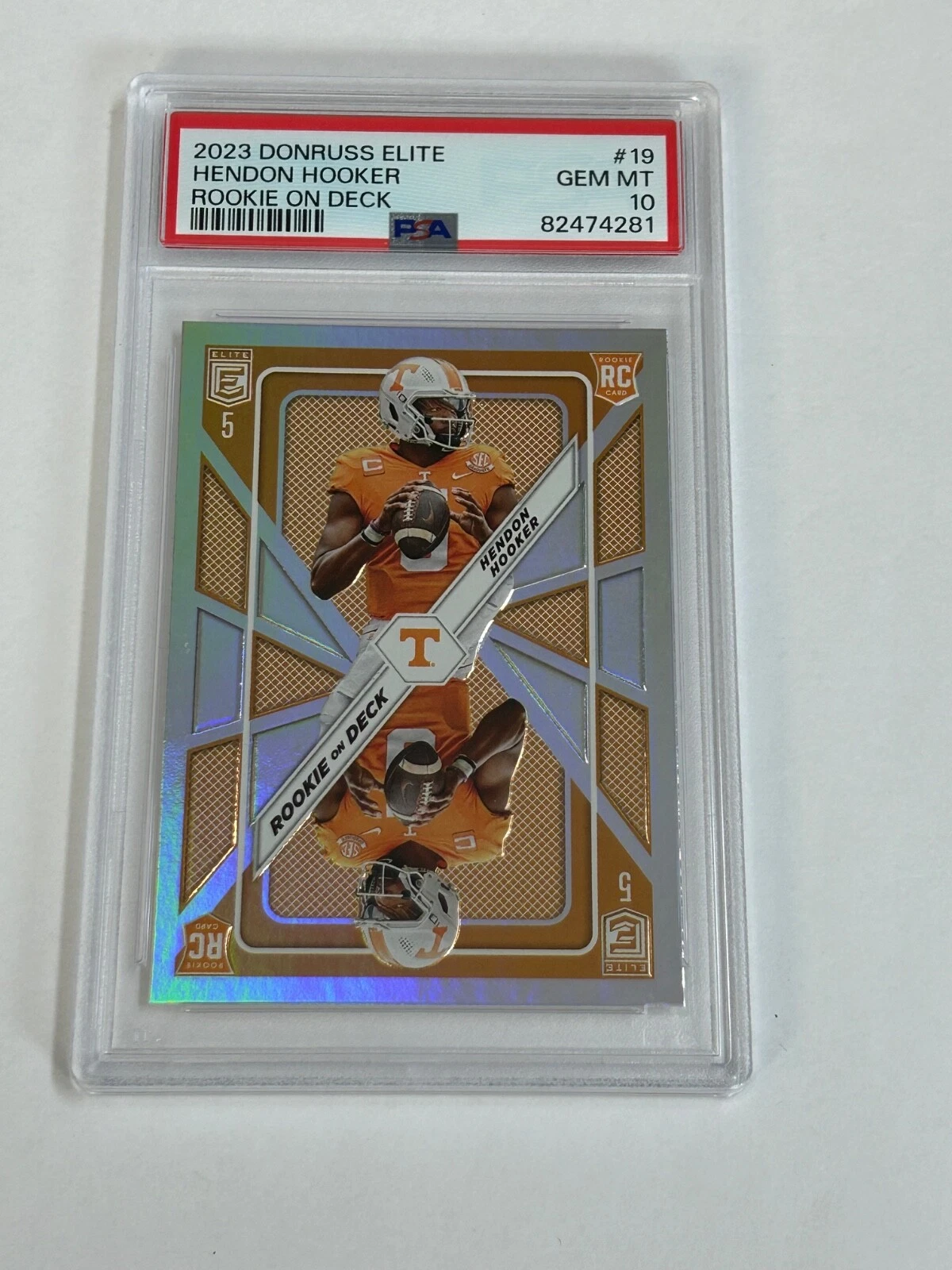 Hendon Hooker Panini Donruss Elite Rookie on Deck #19 Base