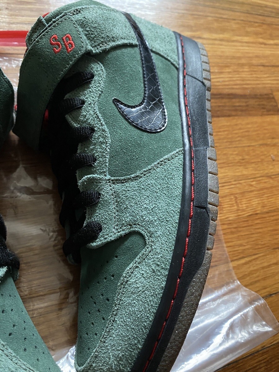 Nike Sb SAMPLE Dunk Mid Nori Snakeskin 1/12 314383-300 PROMO