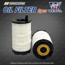 2 x Wesfil Oil Filters for Audi A8 D4 D3 Q7 R8Q RS4 RS5 8T RS6 C6 S5 S6 C7 S8 D3