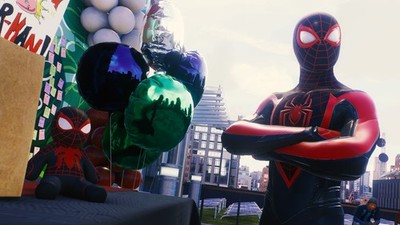 Marvel s spiderman 2 miles morales screen shot Custom Gaming Mat Desk 7992