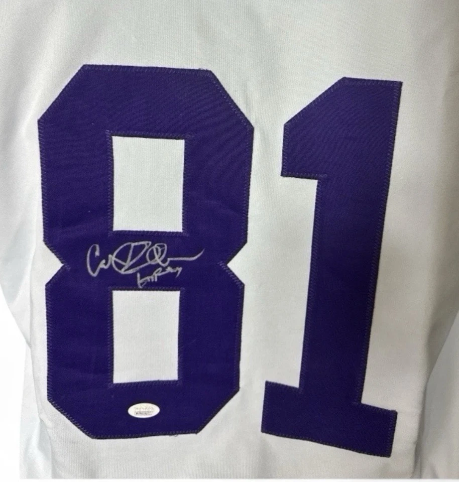 Carl Eller Signed Minnesota Vikings (Away White) Throwback Jersey JSA - Image 2 of 3
