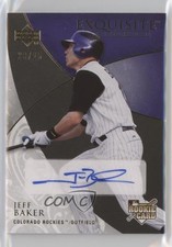 2007 Upper Deck Exquisite Rookie Signatures Gold /25 Jeff Baker #149 Auto 4i6
