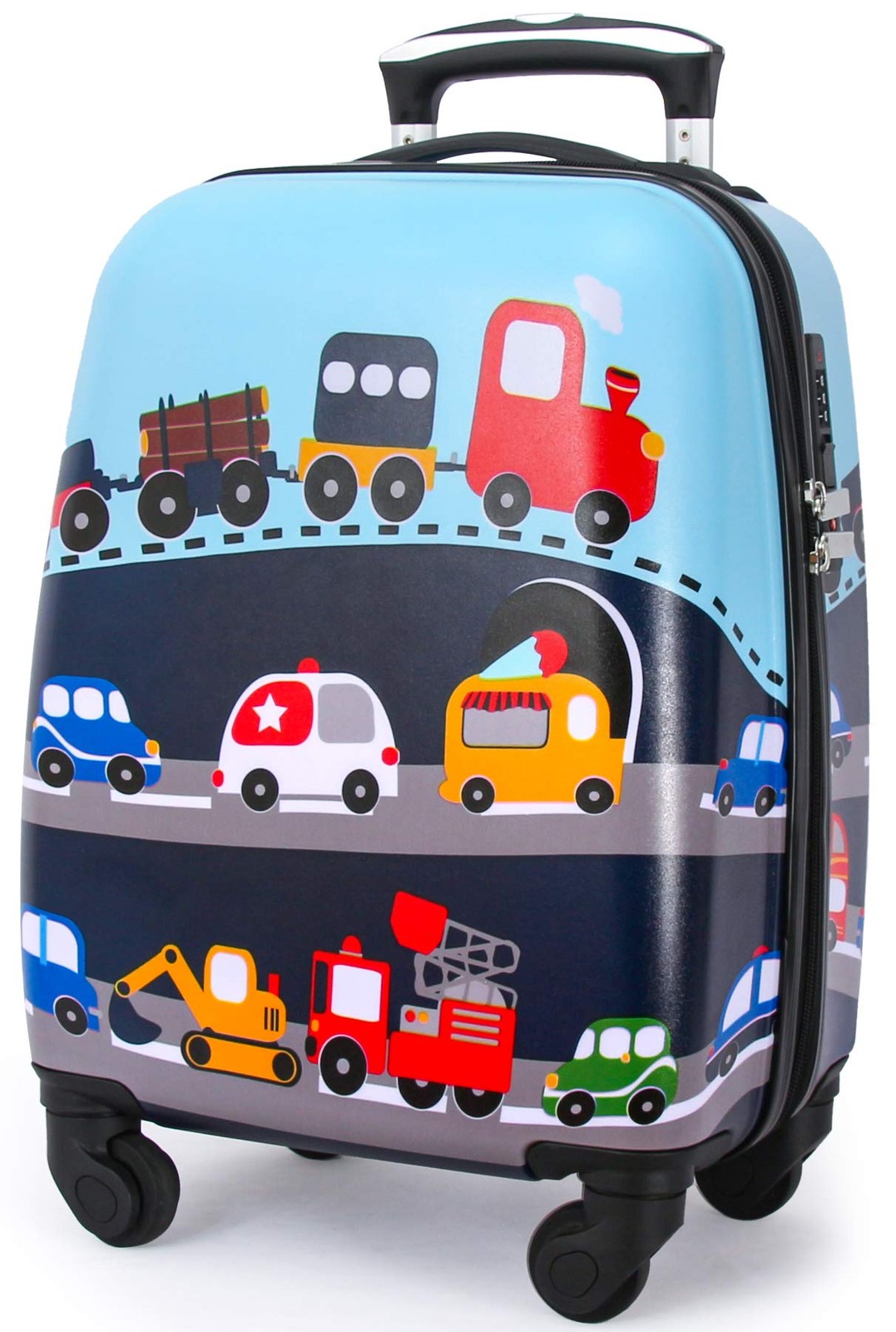 Children Rolling Suitcase With 4 Wheels Hardshell Case For T