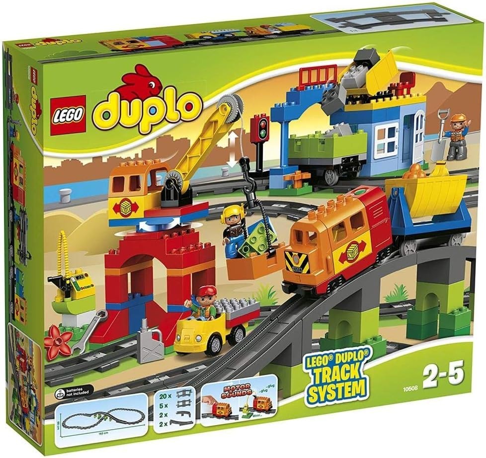 10508 LEGO DUPLO SET TRENO DELUXE Completo con costruzioni aggiuntive