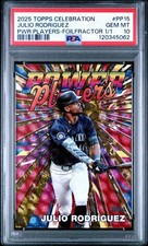 2025 Topps Power Players FOILFRACTOR Julio Rodriguez 1/1 PSA 10 GEM MINT 1 OF 1