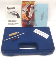 Smith & Wesson 19 64 66 686 Factory OEM Hard S&W Case Box Paperwork Cleaning Kit