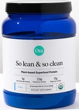 Ora So lean & so clean Superfood Plant Protein Vanilla 20 Servings Exp 01/27