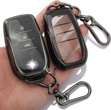 2-Pack for Toyota Key Fob Cover TPU Transparent Case Accessories  Compatible...