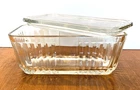Anchor Hocking 1932 Vintage Design Ribbed Quart Container with Lid