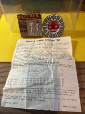 Vintage Walk-A-Matic Mechanical Pedometer with Box & Instructions 1985 Japan NIB