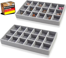 Schmuckaufbewahrung Schubladenset mit Fächern, stapelbar, für Halsketten Ringe U