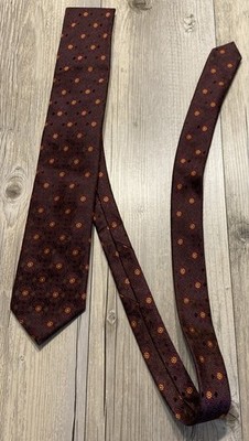 Canali 1934 Mens Luxury Designer High End Tie Floral Silk Made In Italy
