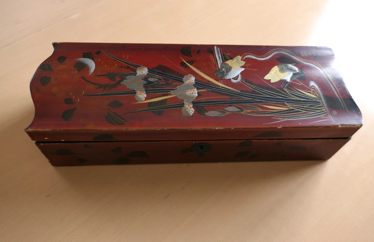 ANCIENNE BOITE À bijoux coffret en bois EUR 12,00 - PicClick FR
