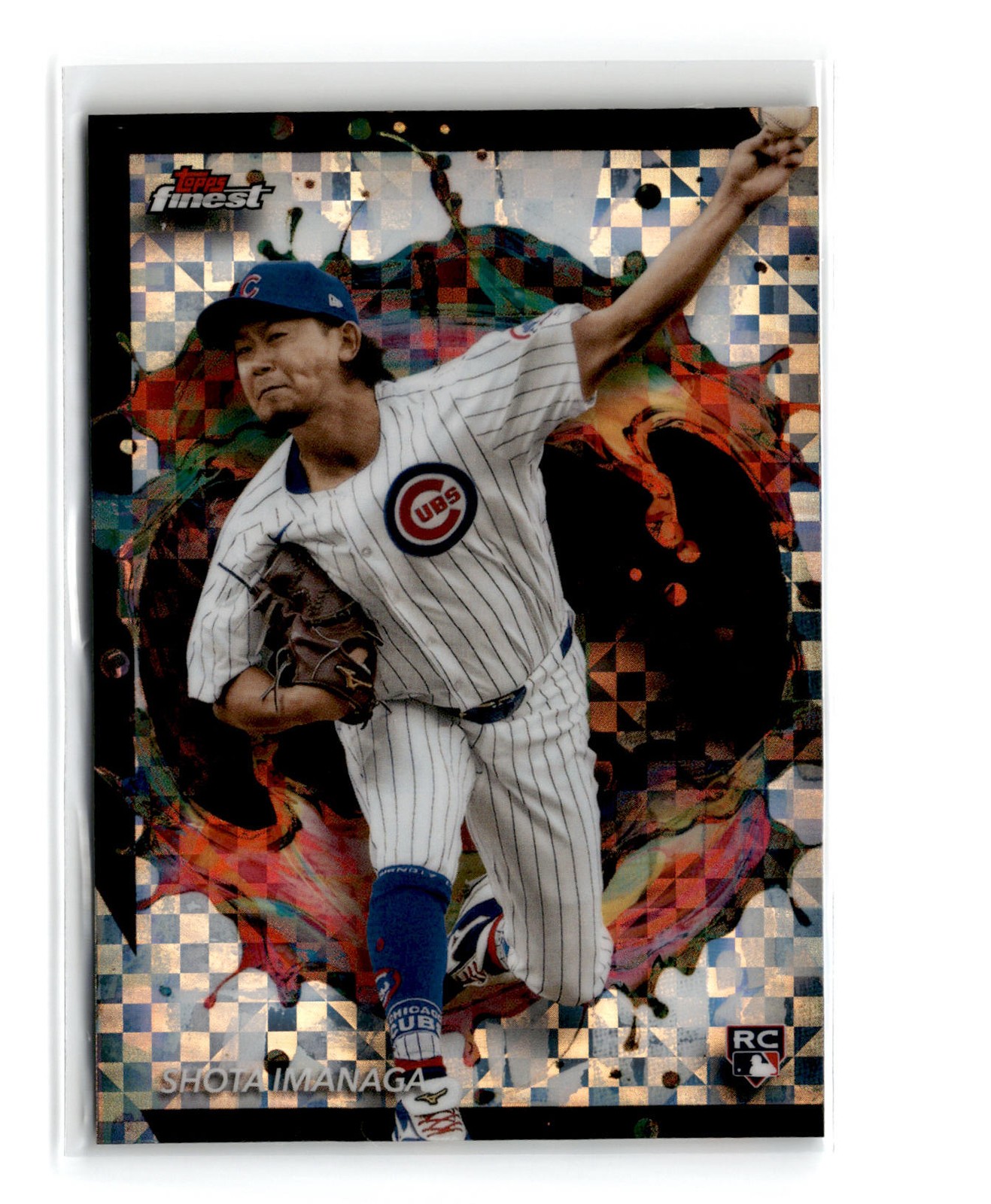 Shota Imanaga 2024 Topps Finest Checkerboard Refractor Rookie Rare #205 Cubs