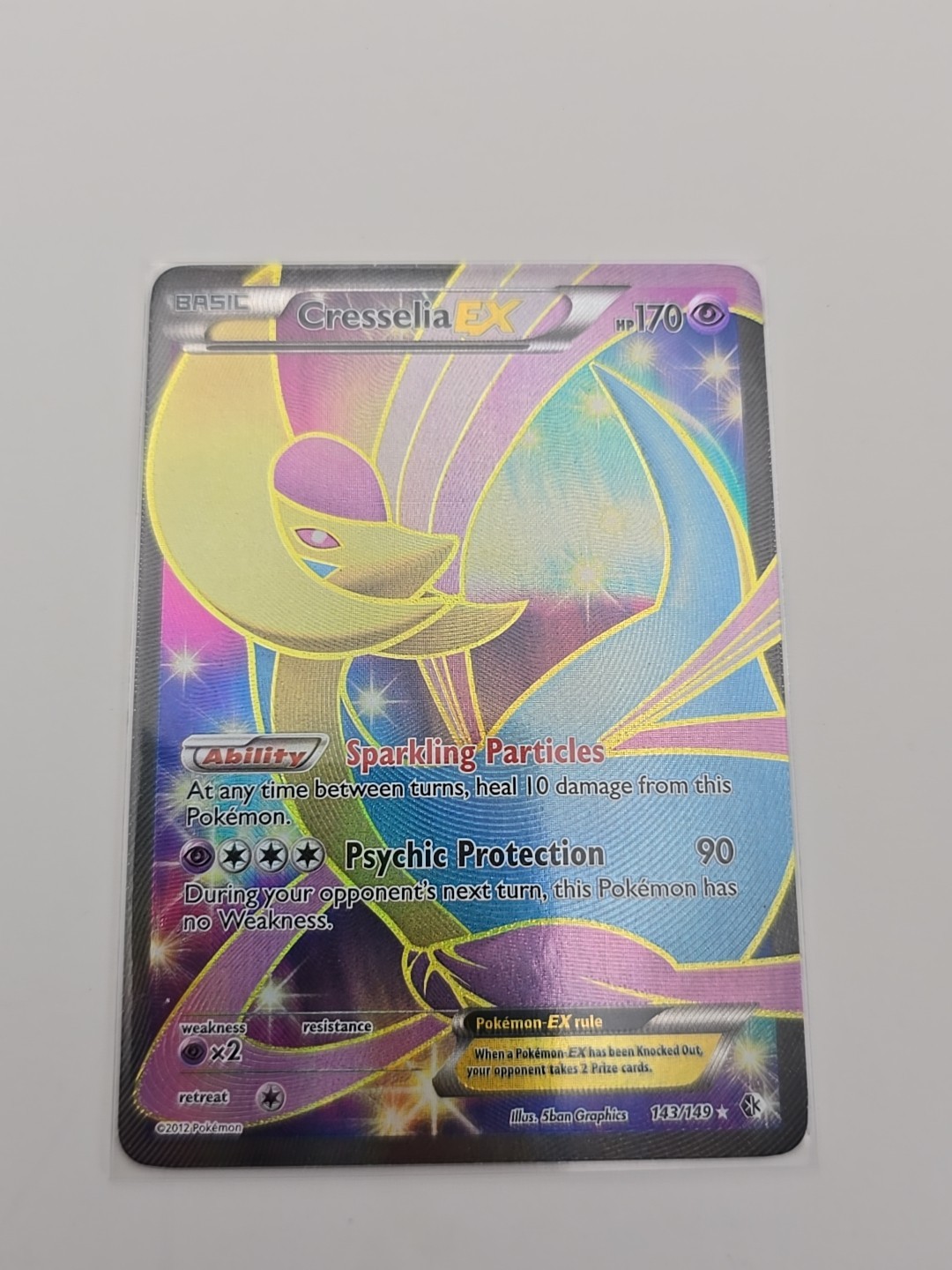 Pokemon Cresselia EX Full Art Holo Card 143/149 NM-