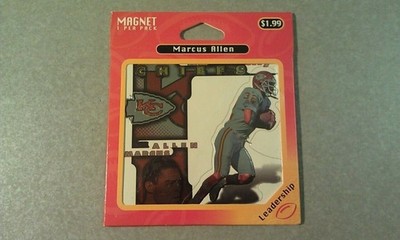 Marcus Allen Kansas City Chiefs 1997 Crown Pro NFL Pro Mags Magnet Sealed