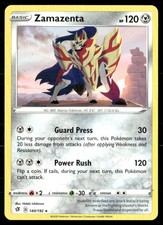 Zamazenta 140/192 Rare Rebel Clash Pokemon Lightly Played