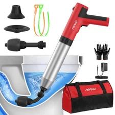 Electric Toilet Plunger Swift High Pressure Drain Unclogger Plungers forBathroom