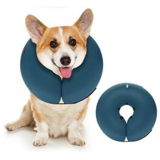 MIDOG Inflatable Dog Cone Alternative - Soft Protective Donut for After Surgery