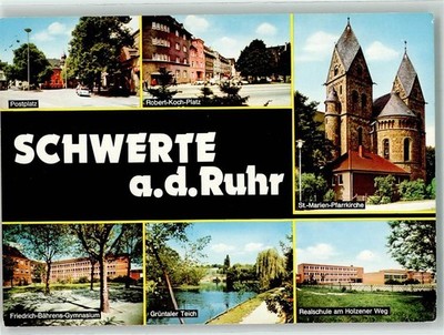 39668008 - 5840 Schwerte Postplatz Robert-Koch-Platz St.- Marien Pfarrkirche