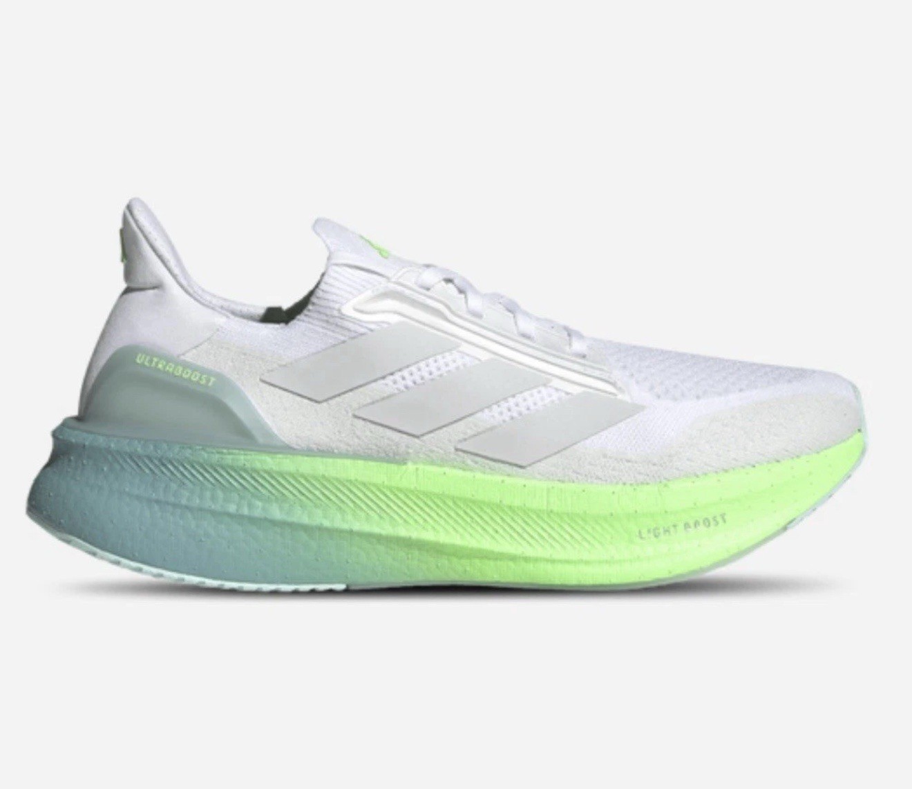 adidas Ultraboost 5X White Dash Grey Lime Burst Running Shoes JQ2919 Men's Size