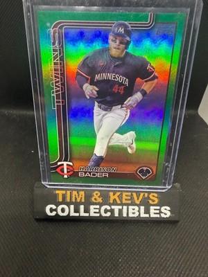 2025 Topps Series 2 Green Refractor - Harrison Bader  22/99