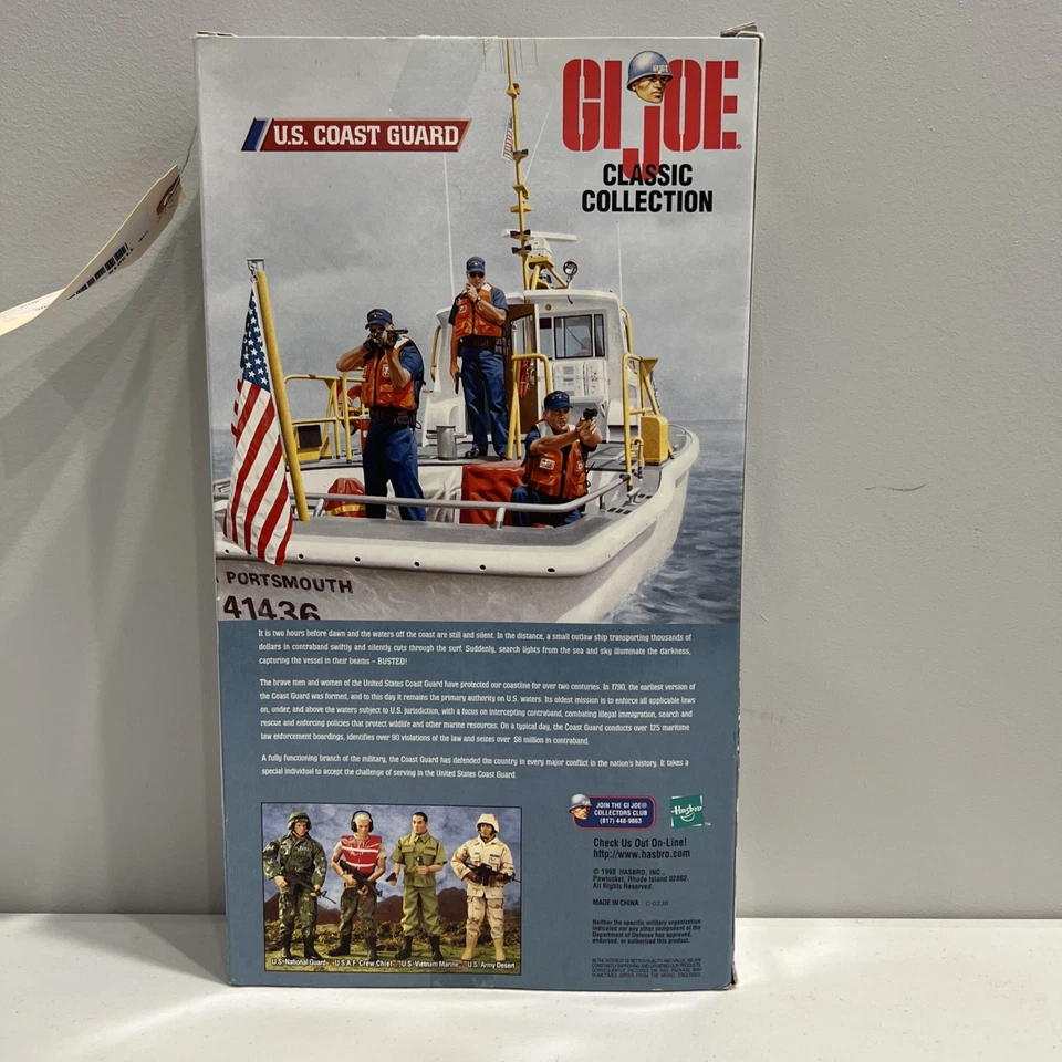 GI JOE US COAST GUARD COLEÇÃO CLÁSSICA 1999 KENNER HASBRO - Imagem 2 de 4