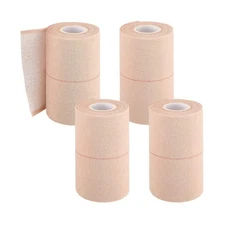 4 Rolls Elastic Tape Adhesive Elastic Tape Self Adhesive Bandage Wr... Fast Ship