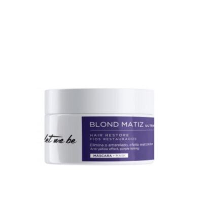Anti Yellow Ultra Blue B-Deep Hair Mask Blond Matiz Platinum Tinting Mask 250ml