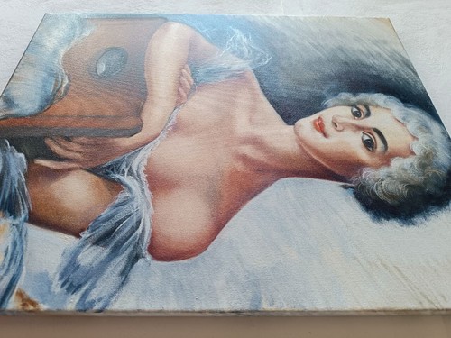 Ballerina Portrait – Original Figurative Oil Painting 15.7×19.7″ – Framed - Picture 5 of 10