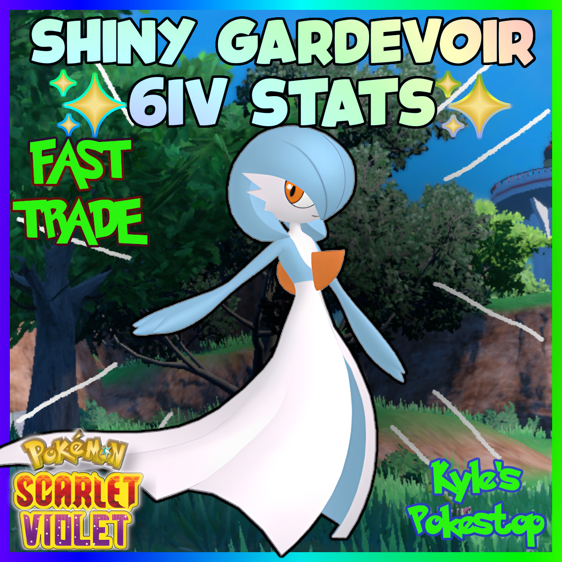 Pokemon Sword And Shield Shiny Gardevoir and Gallade Bundle 6IV Battle Ready