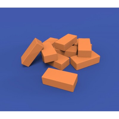 MW22 ROYAL MODEL 718 FIRED BRICKS (1/72 SCALE)  ACCESSORIES