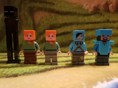 steve minecraft lego minifigure
